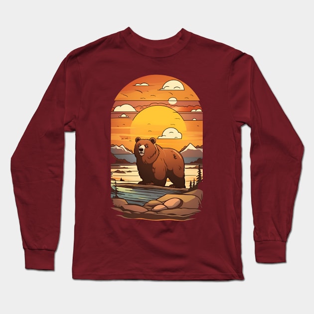 Fat Bear Week Long Sleeve T-Shirt by Vakian